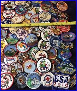 HUGE VINTAGE BOY SCOUTS OF AMERICA BSA 1970s 1980s 150+ PATCH BADGE LOT & MORE