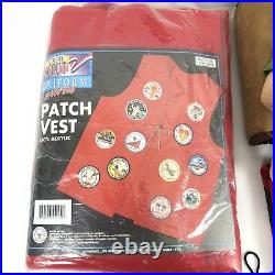 Huge Lot BSA Boy Cub Scout Merit Badge pins patches neck Belt Loops Den Posters