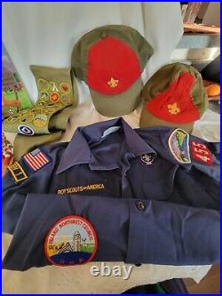 Huge Lot Boy Cub Scouts Of America Items Shirt M Youth Sash Patches Badges