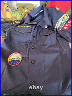 Huge Lot Boy Cub Scouts Of America Items Shirt M Youth Sash Patches Badges