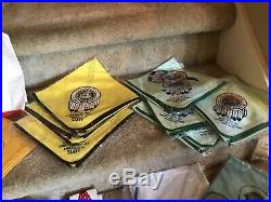 Huge Lot Scout Boy BSA Order Arrow Vintage Neckerchief Patch Slide