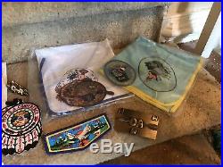 Huge Lot Scout Boy BSA Order Arrow Vintage Neckerchief Patch Slide