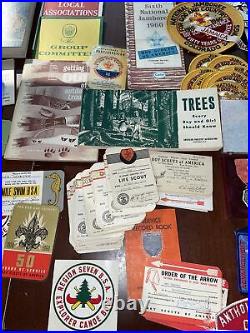 Huge Lot Vintage 1950s-60s BSA Patches, Pins Merit Badges Rare Lot 200+ Rare