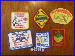 Huge Lot of 125+ Boy Scout BSA Patches Vintage Camp Jamboree Derby