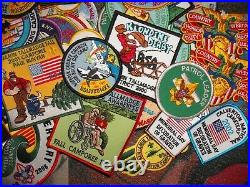 Huge Lot of 350 Boy Scouts Patches Camps, Nassau County, Suffolk County NY