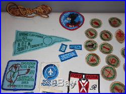 Huge Lot of Vintage Boy Scout Patches and More Lot