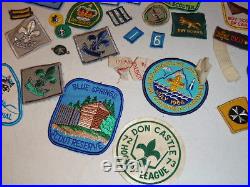 Huge Lot of Vintage Boy Scout Patches and More Lot