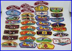 Huge Vintage BSA Boy Scouts of America Pocket Lodge Flap Patch Lot x34