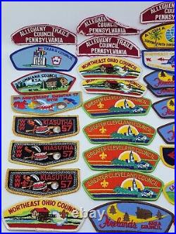 Huge Vintage BSA Boy Scouts of America Pocket Lodge Flap Patch Lot x34