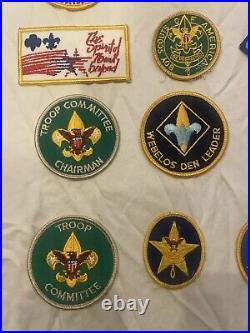 Huge Vintage Boy Scout 24 Patch Lot St Louis Missouri BSA Leonard Wood 80s 70s