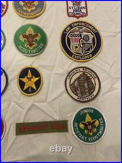 Huge Vintage Boy Scout 24 Patch Lot St Louis Missouri BSA Leonard Wood 80s 70s