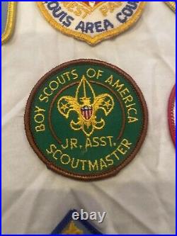 Huge Vintage Boy Scout 24 Patch Lot St Louis Missouri BSA Leonard Wood 80s 70s