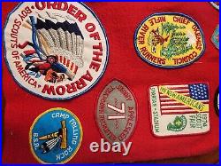 Huge Vintage Boy Scout Lot over 115 Patches, 3 Vests And Slides 60s 70s 80s