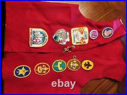 Huge Vintage Boy Scout Lot over 115 Patches, 3 Vests And Slides 60s 70s 80s