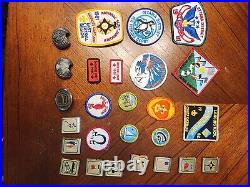 Huge Vintage Boy Scout Lot over 115 Patches, 3 Vests And Slides 60s 70s 80s