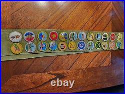 Huge Vintage Boy Scout Lot over 115 Patches, 3 Vests And Slides 60s 70s 80s