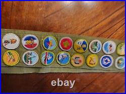 Huge Vintage Boy Scout Lot over 115 Patches, 3 Vests And Slides 60s 70s 80s