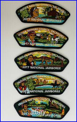 Indian Nations Council Bsa Oa 138 Ta Tsu Hw 2017 National Jamboree 7-patch Set