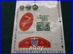 Italy Lot of 52 Scout Patches, Both Cloth and Metal SJ