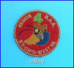 KY-OHIO-WEST VA REGION B. S. A. Boy scouts original vintage patch 1960's RRRRR
