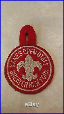 Kanes Open STAFF Ten Mile River TMR Camp Patch Felt Greater New York Boy Scouts
