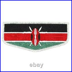 Kenya Flag Flap Black Eagle Lodge 482 Transatlantic Council Patch Boy Scouts BSA