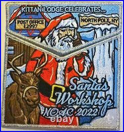 Kittan Lodge Oa 364 Bsa Twin Rivers 2022 Noac 17-patch Santa Christmas Full Set