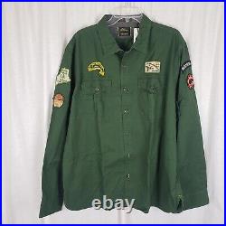 LL Bean Todd Snyder Ranger Boy Scout Long Sleeve Button Up Shirt Mens XXL Patch
