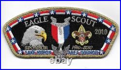 Lake Huron Area SA-33 2010 Eagle Scout gold mylar Council Shoulder Patch CSP