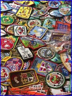 Large Lot 440. 1970s And Up BOY SCOUT PATCHES Jamboree Rally Hiking Badge Etc