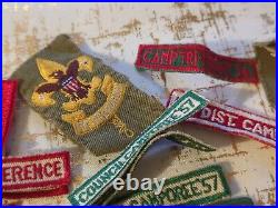 Large Lot Of 1950s Boy Scouts Camporee Council Idaho Badge Patch Bsa Vtg Rare