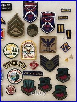 Large Lot Of Over 60 Vintage Patches Ski, Camporee, Military, Beer, Cub Scouts +