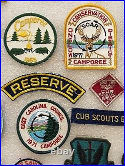 Large Lot Of Over 60 Vintage Patches Ski, Camporee, Military, Beer, Cub Scouts +