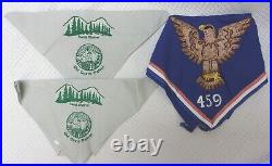 Large Lot of 71 Vintage BOY SCOUTS of AMERICA Neckerchiefs, Patches, Emblems