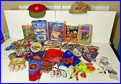 Large Lot of Boy Scout Patches & Assorted Paraphernalia