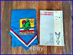 Large Vintage BSA Boy Scouts America Lot Patches Slides Neckerchief 60's 70's