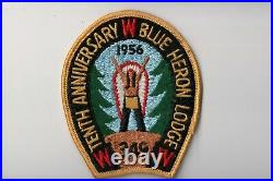Lodge 349 Blue Heron X2 10th Anniversary 1956 Patch Cm01071