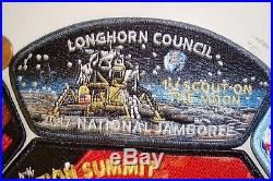 Longhorn Council Tx Oa 209 2017 Jamboree Astronaut Delegate 8-patch Set Nasa