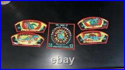 Longhouse Council 2013 National Jamboree Boy Scout Patch Set of 5 Dinosaur BBQ