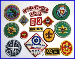 Lot 15 BSA Boy Scout / Cub Scout Patches Belle Plaine Kansas Leader & More