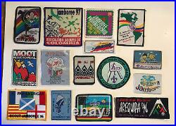 Lot Of 15 Vintage South American Boy Scout Patches Moot Nacional, Jamboree