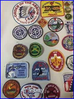 Lot Of 36 plus Vintage 70's Boy Scout Patches Old Patch