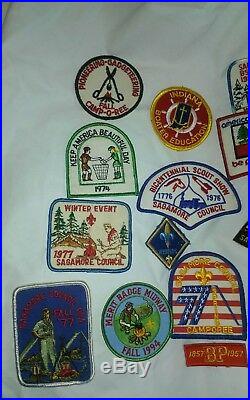 Lot Of 70+ Boys Scout Patches Miscellaneous Assorted Various Vintage Years F/s
