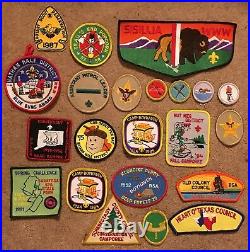 Lot Of 76 Boy Scout Patches And other Items