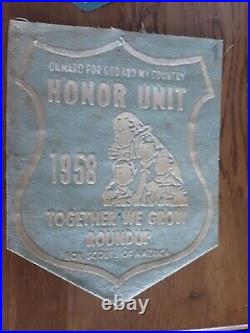 Lot Of 8 Boy Scouts BSA Vintage 1956 Felt Large Patch Honor Unit