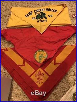 Lot Old Boy Scout Of America Items (Patches)! Patent 1911 Pins And Sterling