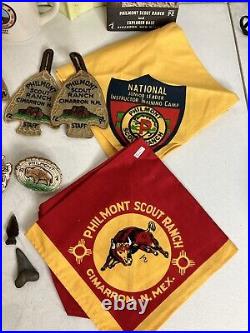 Lot Philmont Scout Ranch Cimarron N. M. BSA Boy Scout Patch Woggle Handkerchief