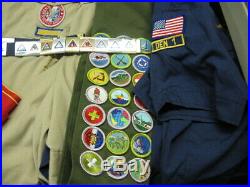 Lot Vtg Girl Scout Boy Scout Cub Scout Uniforms Child Adult Patches Badges (169)