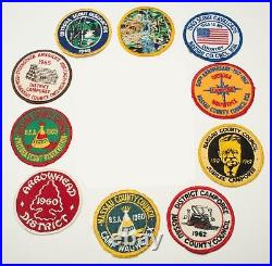 Lot of 12 Rare Vintage 1950-60's BSA Collectible Boy Scout Patches