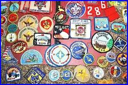 Lot of 167 Boy Scout Patches Pins Etc Related BSA Rare Collectible States